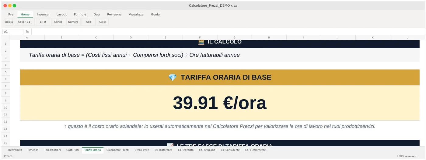 Diagnosi Tariffa Oraria