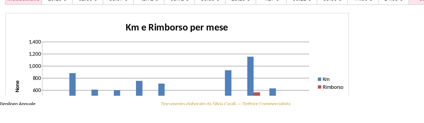 Grafico Km/Rimborso